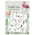 thumbnail image 4 of Pegatinas de flores para uñas, 3 hojas, pegatinas autoadhesivas para uñas, decoración de uñas, diseño de manicura, 4 of 5