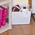 thumbnail image 4 of Sterilite Deep Ultra Plastic Storage Baskets w/ Handles, White, 30 Pack, 4 of 5