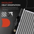 thumbnail image 5 of A-Premium Engine Coolant Radiator with Transmission Oil Cooler Compatible with Infiniti FX45 2003-2008 V8 4.5L, Automatic Transmission, Replace# 21460CM81B, 2146CG200, 5 of 8