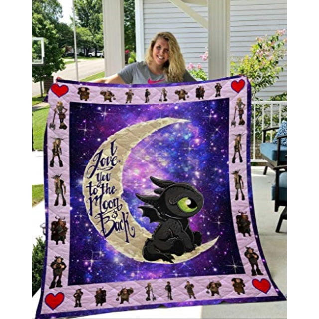 kids how to train your dragon theme quilt blanket for kids bedding