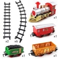 thumbnail image 2 of Juego de tren navideño de 12 piezas con trenes a batería: adornos para árboles de Navidad, adornos para mesas y regalos para niños, 2 of 4