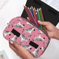 thumbnail image 6 of Goofa Cute Cartoon Zebra Pattern Double Layer Pen Pencil Case, Protective Large Capacity Storage Organizer Pen Pouch, Office College Supplies for Teens Adults, 6 of 7