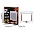 thumbnail image 2 of Fiudx Puerta Mascotas, Puerta para Perros En Cerradura Inteligente, Entrada para Gatos En Tiras de Cepillo Resistentes a La Intemperatura, Puerta de Profundidad Túnel Ajustable, Interior Interiores y, 2 of 5
