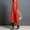 Red, variant on Women's Loose Linen Long Crew Neck Dress Long Sleeve Dresses for Women Casual Women's Casual Woman Tan Dress