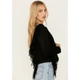 thumbnail image 2 of Shyanne Women's Faux Suede Fringe Jacket - SWHO23O26-BLK X-  US, 2 of 4