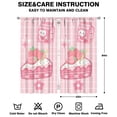 thumbnail image 2 of Nursery Curtains Boys Girls Kids 31.5x11.8 Print Pattern Window Drapes for Living Bedroom Playroom Room Decor Rod Pocket 42x84 Inch 2 Panels, 2 of 2