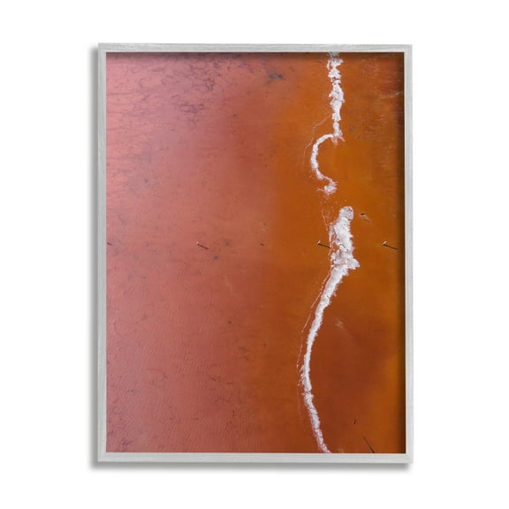 Stupell Indtries Sun Scorched Landscape Deep Orange Desert Aerial Photography,16 x 20,Design by Birch&Ink