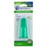 Brilliant Baby Finger Toothbrush - Soft Silicone Gum Massager and Teether Brush for Babies and Toddlers - Green, 1 Count
