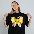 thumbnail image 4 of Teacher coquette bows Shirt, pencil bow Back To School Teacher Tee Shirt First Day School, Gift For Teacher (Black), 4 of 5