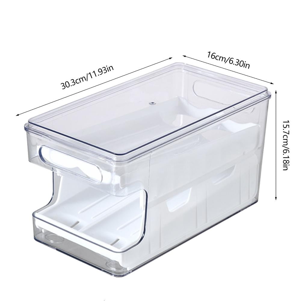 Convenient Double layer Slide Eggs Box Unique Automatic Scrolling Eggs Container