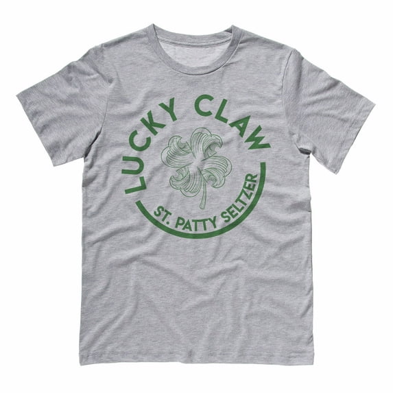 Lucky Claw Funny St. Patrick's Day Shirt X-Large Grey