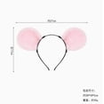 thumbnail image 1 of 2 diademas con orejas de hámster para niños, divertidas diademas de peluche para cosplay, accesorios para el cabello de cumpleaños, para fiestas de Halloween y actuaciones en el escenario., 1 of 7