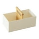 thumbnail image 1 of Organizador de encimera, caja de almacenamiento de escritorio con compartimento con mango de madera para Blanco, 1 of 9