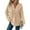 09# Beige, variant on UoCefik Waffle Knit Henley Shirts for Women Trendy Button Up Long Sleeve Sweatshirt Fall Casual Drawstring V Neck Hoodie Hooded Fashion Cute Pullover Tops Pullover Beige XL