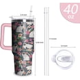 thumbnail image 2 of Ragdoll Cat Tumbler with Handle and Straw, 40 oz Siamese Birman Cat Stainless Steel Insulated Cup with Lid and Straw,Travel Coffee Mug Water Bottle, Birthday Mothers Day Gifts for Animal Lovers Women, 2 of 5