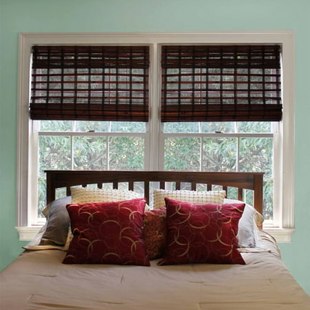 - Radiance Navarra Natural Woven Bamboo Roman Shades
