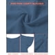 thumbnail image 3 of Blusa AURUZA para mujer con cuello en V y volantes, manga corta, azul marino, 3 of 7