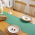 thumbnail image 4 of Rustic Farmhouse Style Table Runner, Boho Thick Burlap Linen Washable Table Runners 72 Inches Long for Dining Room Decorations, Dresser, Bedroom Decor and Holiday Party Centerpiece, 4 of 6