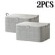thumbnail image 1 of Bolsas de almacenamiento SHENGXINY de tela no tejida con cremallera, color gris, paquete de 2, 1 of 3