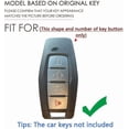 thumbnail image 2 of Key Fob Cover Compatible with Mitsubishi Outlander 2021-2023 4 Button Keychain Case Holder Protector,Square Buckle-Grey, 2 of 8