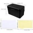 thumbnail image 2 of LEEYNEER 1 Set Index Card  Case Index Card Organizer Box with Divider Index Card Storage Box Note Card Container for for Home Office Organization, 2 of 8
