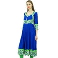 thumbnail image 2 of Phagun Women Rayon Anarkali Printed Kurti Chic Style Flared Tunic Dress Indian Kurta, 2 of 8
