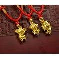 thumbnail image 3 of K-KED 1pcs Real 24k Yellow Gold Pendant Women Zodiac of Twelve 3D Dance Rabbit Tiger-Mouse-1.4-1.6g, 3 of 9
