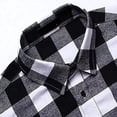 thumbnail image 3 of Camisa Hombre Manga Larga Cuadros Franela Casual Moda, 3 of 7