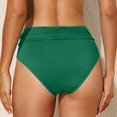thumbnail image 6 of Dresfit Women's High Waisted Bikini Bottoms - Sexy Minimal Coverage Swim Briefs Dark Green M, 6 of 6