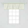 thumbnail image 2 of Ambesonne Retro Valance Pack of 2, Polka Dots Rounds Retro, 54"X18", Mint Green Marigold, 2 of 3