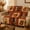 C, variant on QuanTara Fall Pumpkin Maple Plaid Flannel Quilted Throw Blanket for Sofa Bed Couch Cozy Thanksgiving Home Decor Gift