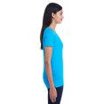 thumbnail image 3 of Threadfast Apparel Ladies' Invisible Stripe V-Neck T-Shirt - 252RV, 3 of 3