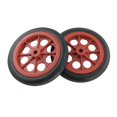 thumbnail image 1 of 2 Pcs Replaceable Shopping Basket Cart 4.4" Wheels Red Black, 1 of 3