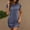 Blue, variant on Summer Dresses for Women under $10! Xqxayjr Women's Summer T Shirt Dress Solid Flowy Tunic Mini Dress Short Sleeve Round Neck Swing A-line Knee Length Vacation Beach Dress