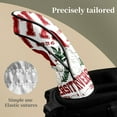 thumbnail image 4 of Golf Club Head Covers Happy Christmas Waterproof Leather Golf Head Covers for Men Women Driver Head Cover Fairway Headcover for Golf Lovers, 4 of 5