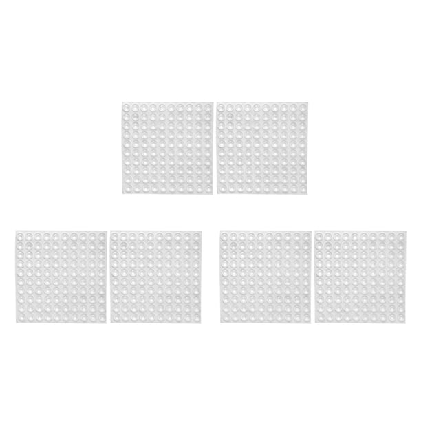 Almohadillas de Parachoques Adhesivas para Pies de Goma Transparente 600X Parachoques Autoadhesivos Amortiguadoras para Gabinetes de Puerta con Amortiguación de Sonido, 8X2.5 mm