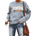 thumbnail image 3 of Women's Sweatshirts 2025 Halloween Pumpkin Season Festive Graphic Sweatshirt Casual Pullover Tops Sweatshirt for Women, 3 of 4