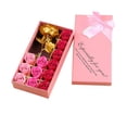 thumbnail image 4 of Regalo de bienestar Flor de jabón rosa con lámina de oro de 24 quilates Regalo de empresa de Navidad Actividad creativa, 4 of 6