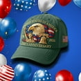 thumbnail image 7 of 250th Anniversary Hat, Adjustable Patriotic Embroidered Baseball Cap with Bald Eagle, Retro Washed Cap, 7 of 7