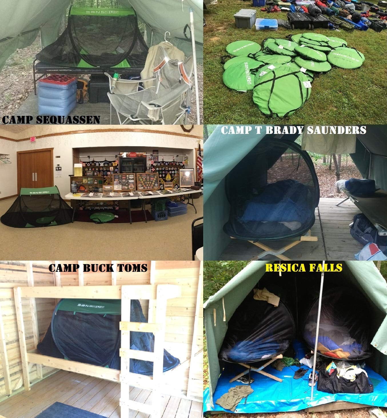sansbug 1-person free-standing pop-up mosquito-net (tarp floor)