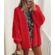 thumbnail image 4 of Suéter PRETTYGARDEN Oversized con Mangas Globo Rojo Talla L, 4 of 8