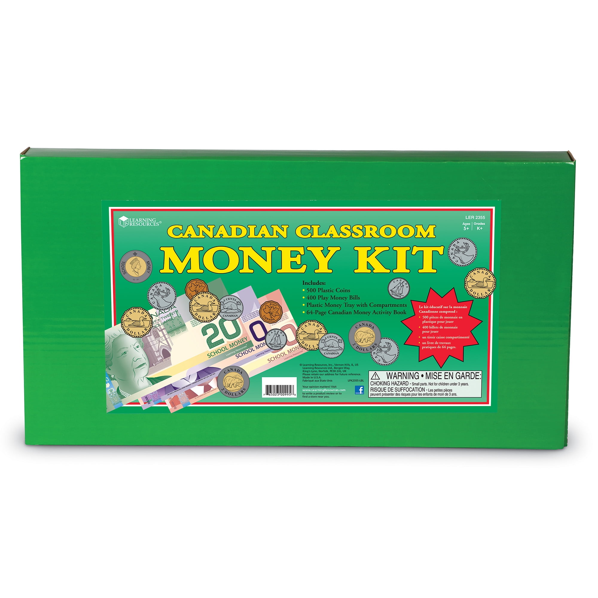 Learning Resources Canadian Classroom Money Kit, Play Money for Kids, Ages 5+