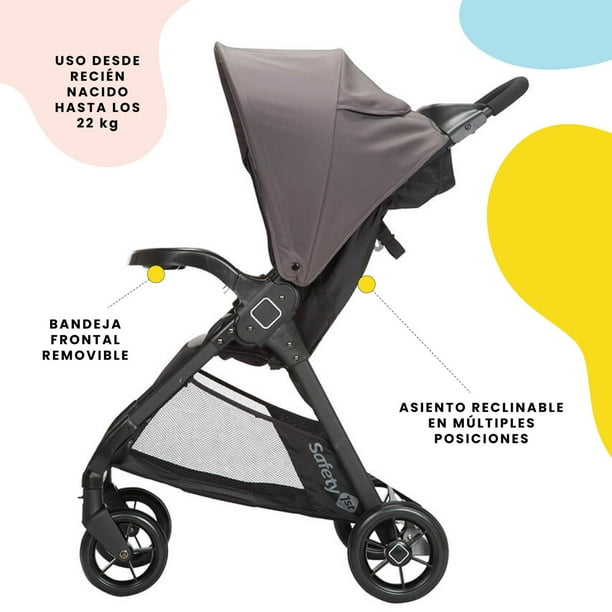 Carriola Sistema de viaje Safety 1st Smooth Ride gris Safety 1st Smooth Ride Walmart en linea