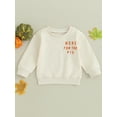 thumbnail image 2 of Bagilaanoe Toddler Baby Girl Boy Thanksgiving Sweatshirt Long Sleeve Letter Print Pullover 6M 12M 18M 24M 3T 4T Kids Fall Loose Tee Tops, 2 of 9