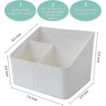 thumbnail image 4 of Kosmetikbox Organizer, Aufbewahrungskorb, Vielseitige Sortierbox, Make-up-aufbewahrung Mit 3 Fchern, 4 of 5