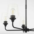 thumbnail image 4 of 6313-5-59-Quorum Lighting-Raymond - 5 Light Chandelier-26 Inches Tall and 27 Inches Wide-Matte Black Finish, 4 of 7