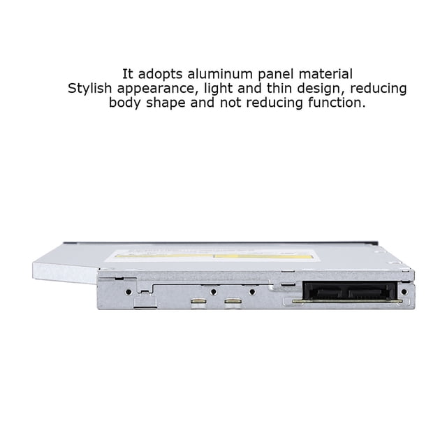 Built in DVD Burner DVD Recorder Player for Laptop Notebook Aluminum Panel, Fast Data Read and Write Speeds, CDs, DVDs, VCDs Supported Drive Free Installation