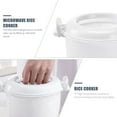 thumbnail image 3 of Foxnovo Portable Microwave Rice Cooker Plastic Rice Maker for Home Use, 3 of 7