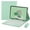 MintGreen, variant on iPad 6th 5th Generation Air 2 Pro 9.7 Color Touch Keyboard Case with Bluetooth Mouse Cute Round Key TouchPad Detachable Trackpad Keyboard iPad 6 iPad 5 Cover