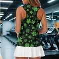 thumbnail image 6 of Uorisanigo St. Patrick's Leaf Women's Golf Shirt Comfortable Breathable Womens Golf Shirt Sleeveless Zip Up Shirts Versatile Sleeveless Workout Tank Tops, 6 of 7